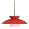 Besa Lighting Trilo 15 Cord Pendant, Red Matte, Bronze Finish, 1x9W LED 1JT-451331-LED-BR - alternate 1
